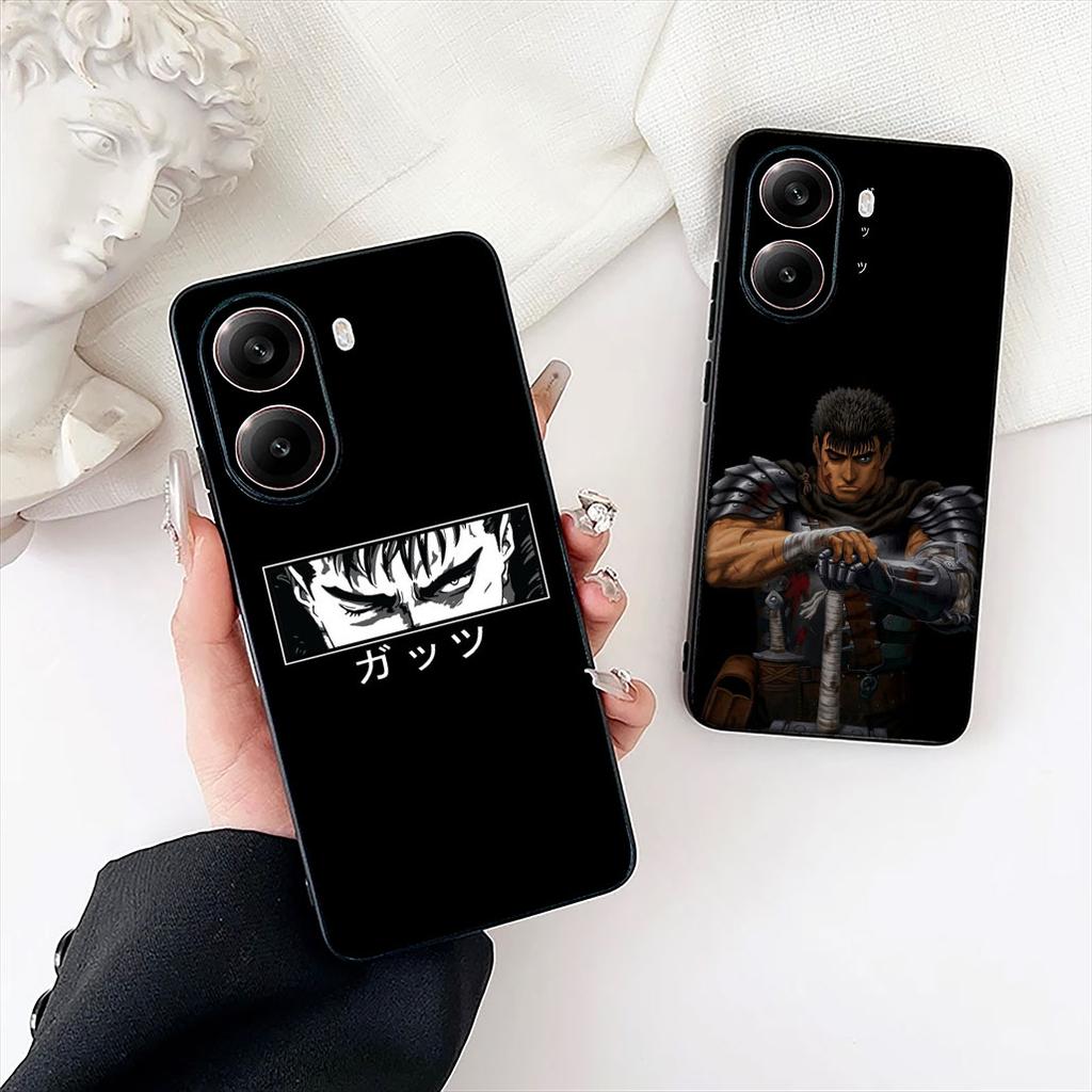 Berserk Anime Guts Phone Case for Apple iPhone 16 17 Air 14 15 Pro Max Plus 16+ 16E 14+ ProMax Cover Casing