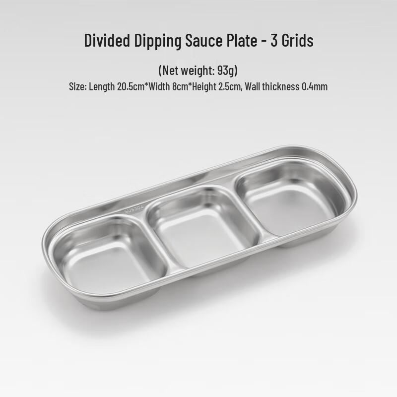 OEING 304 Stainless Steel Camping Sauce Dish Set