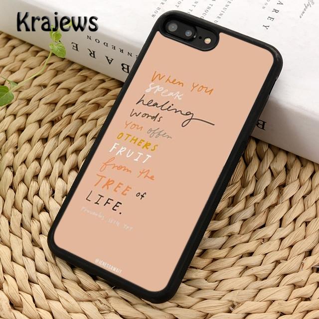 Krajews berühmtes motivierendes Lebenszitat-Telefon-Kasten-Abdeckung für iPhone 14 6s 7 8 plus X XR XS 11 12 13 pro max Samsung S21 S22 ultra