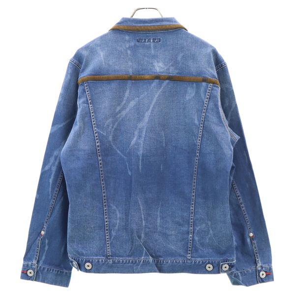 Brand new BLUE MONSTER CLOTHING Denim Jacket L stretch G jacket Men's Used