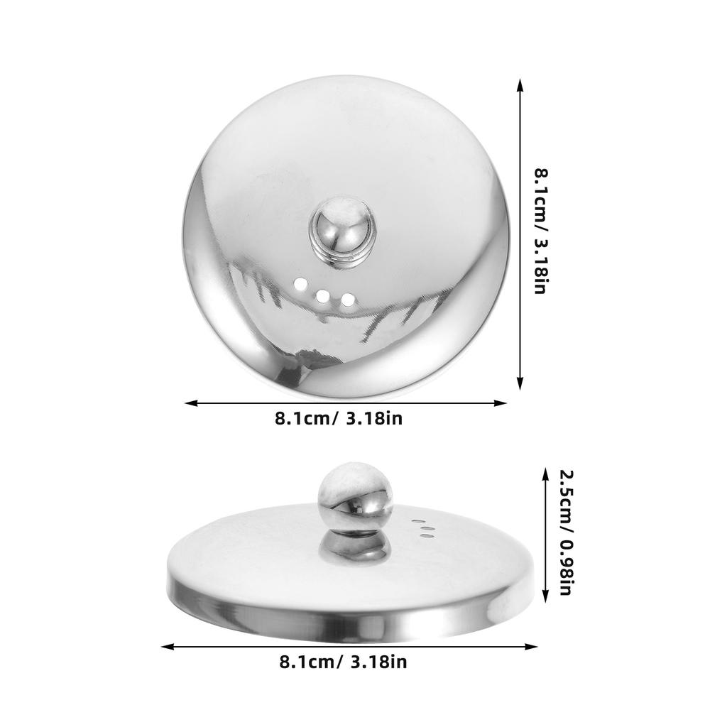 1pcs Stainless Steel Teapot Lid 4.6 Cm Replacement Cover For Brewing Cookware Accessory Tea Accessories