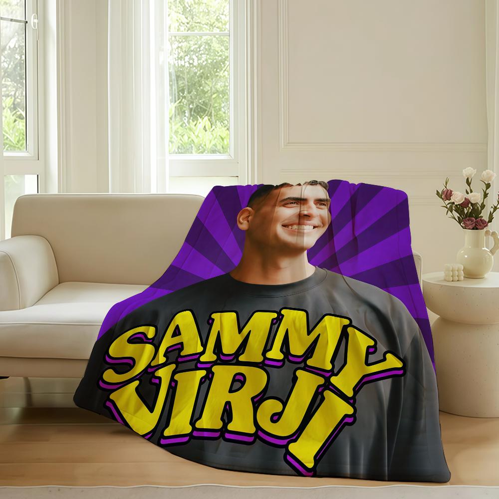 

British DJ Sammy Virji Blanket For Sofa Office Bed Plane Travel Sleep Read Relax Camping Soft And Warm 75x90cm
