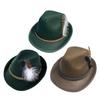 Oktoberfest Hat Jazz Hat Bowler Hats Curled Halloween Costume Cosplay CapS Costume Caps for Role Play Cosplay Halloween Party