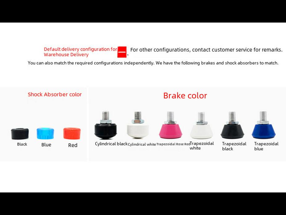 Aluminiowa podstawa do wrotek dwurzędowych i akcesoria