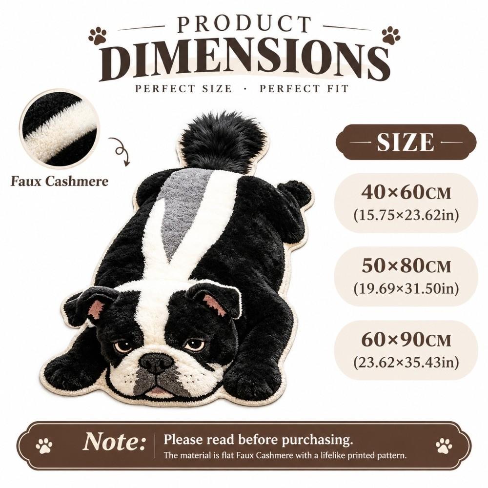 Faux Cashmere Animal Shaped Rug Absorbent Bathroom Doormat Bedroom Floor Mat Entryway Decor