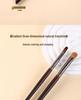 18-Piece Professional Animal Hair Makeup Brush Set - Soft Hair Brushes for Eye Shadow, Powder, and Blush.