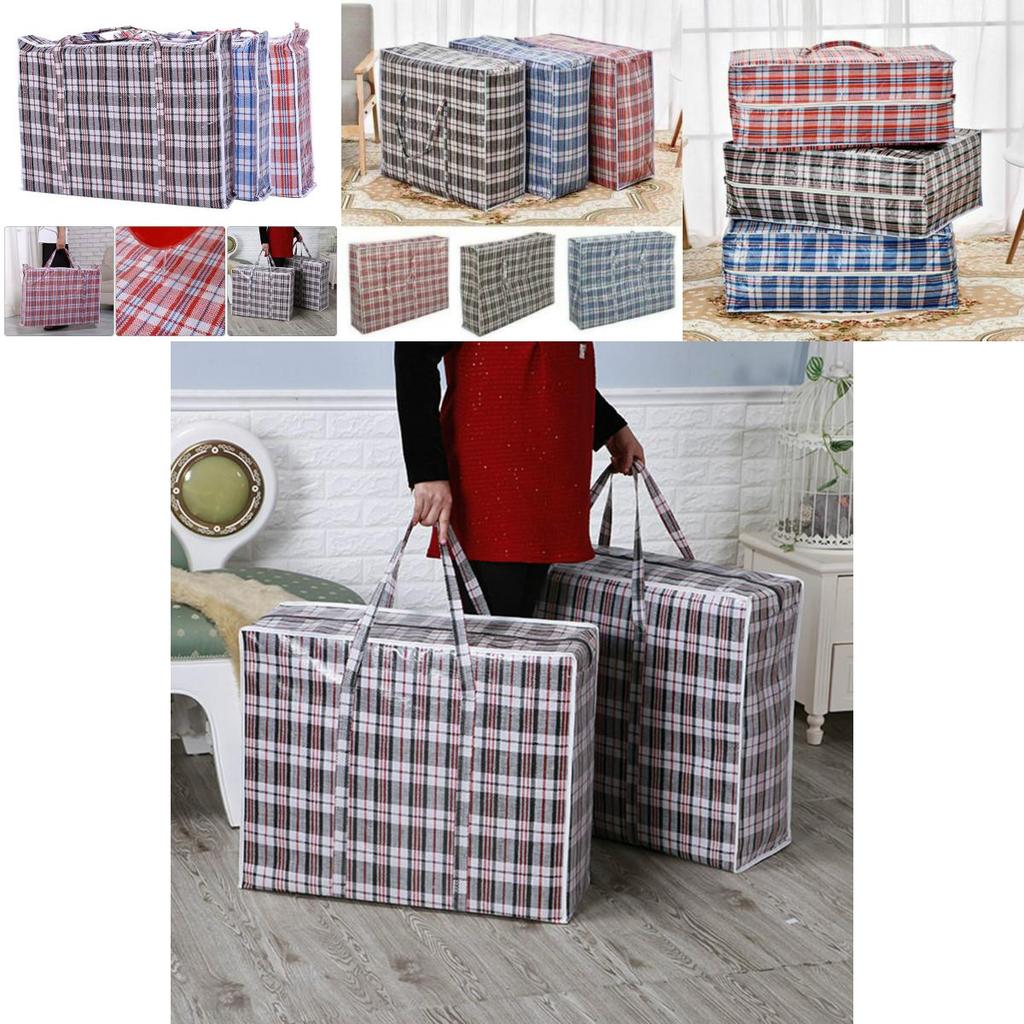 Laundry Bag Jumbo Waterproof Zipper Reusable Strong Storage Travel Bag Organizer