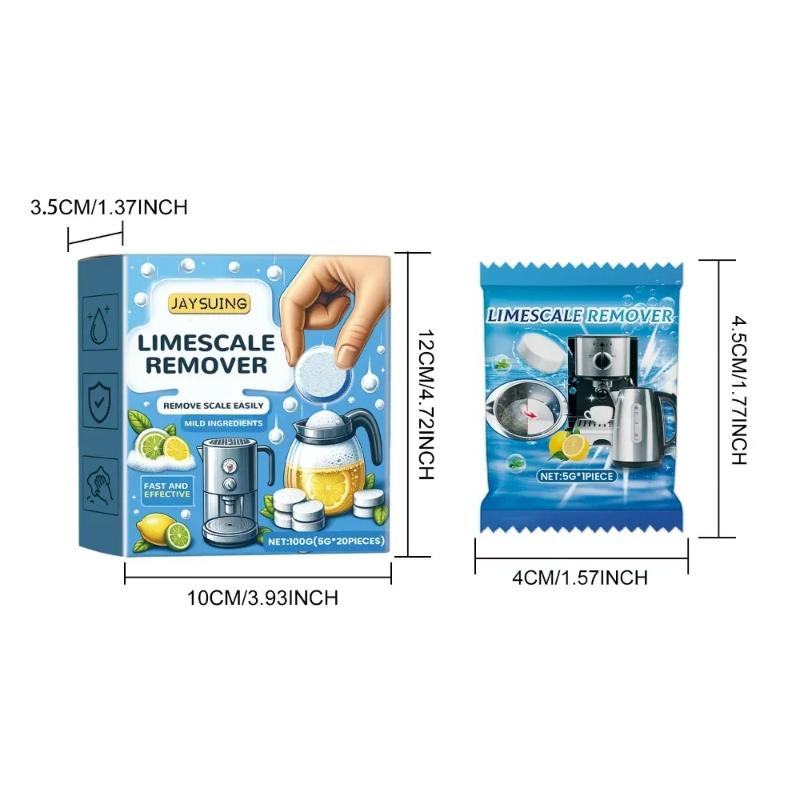 New household multi-purpose descaling effervescent tablets for removing water scale mild formula electric kettle descaling agent