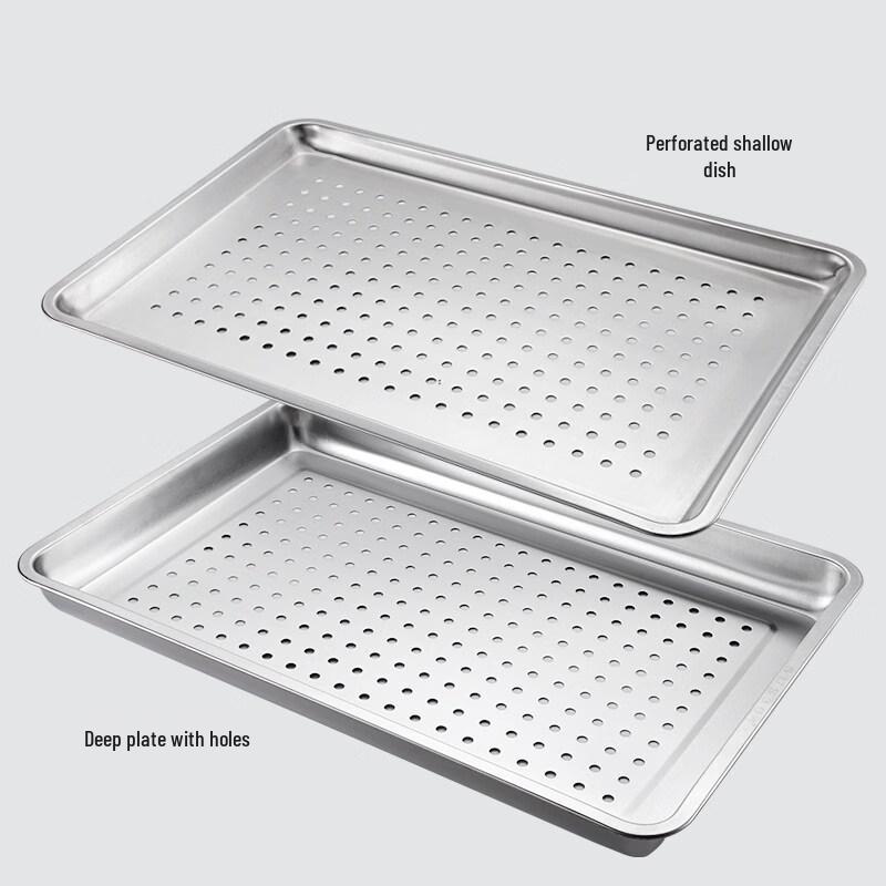 304 Stainless Steel Rectangular Deep Steaming Tray