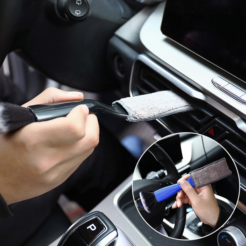 1pc Car Cleaning Tools Air Conditioning Air Outlet Cleaning Dust Removal Soft Brush Multifunctional Auto Interior Cleaning Tool