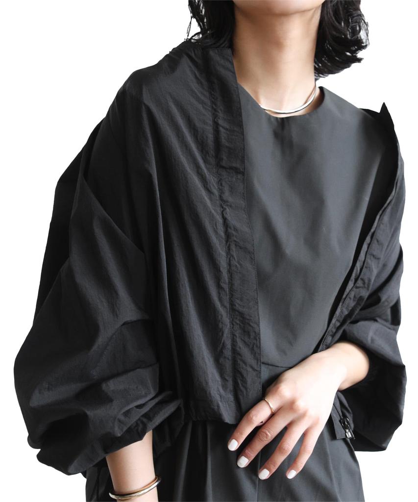 Yours Drawstring Blouson Rash Guard BFXU1739 Women's L Black