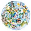 56 Landscape Oil Painting Stickers Creative Painting Warm Travel Scenery Beauty Material Decorative Stickers