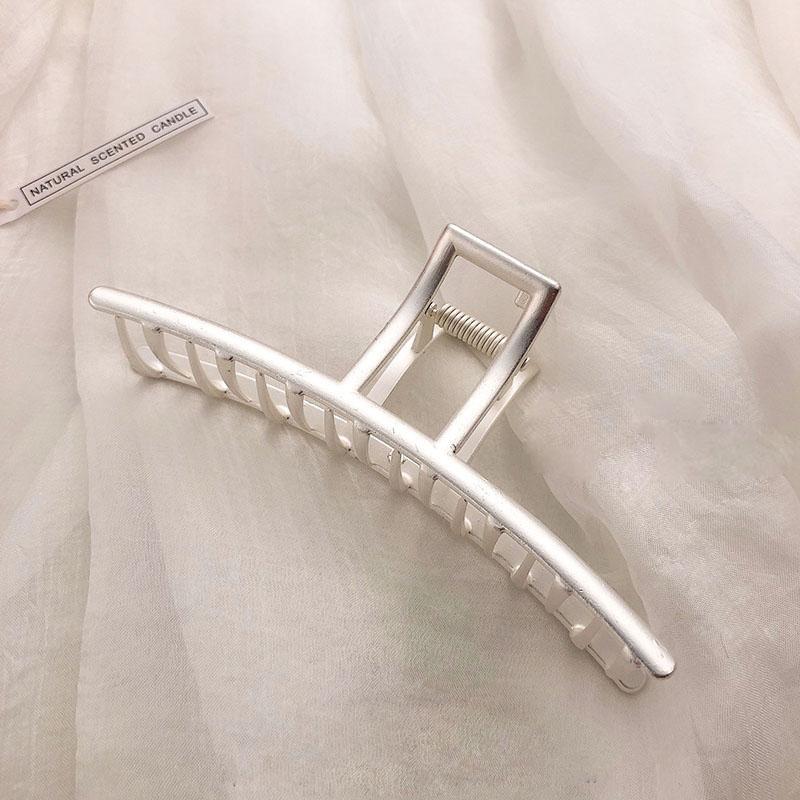 New Women Elegant Gold Silver Hair Clip Hollow Geometric Metal Hair Claw Headband Crab Hair Clips Fashion Hair Accessories