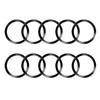 Universal Magnetic Metal Plate Ring For Samsung iPhone Magsafe Wireless Charger Car Phone Holder Sticker Round Magnet Patch 5