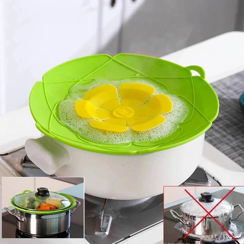 Spill Stopper Lid Cover Silicone Lid for Pot Cooking Tools Flower Pots Cookware for Home Saucepan Kitchen Accessories Gadgets