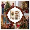 24 Days 2D Acrylic Dog Seasonal Decor Pug Tree Ornament Countdown Calendar Gift Box For Dog Lovers Holiday Party Favors