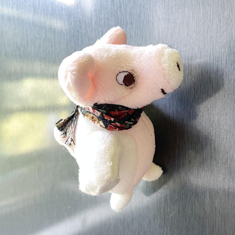 

М які Плюшеві Тварини Кіт Собака Магнітні Затискачі Для Холодильника З Високоміцним Магнітним Притяганням Scarf Pig