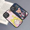 S-Sailors Anime Moon Phone Case For IPhone 16 15 14 13 12 11 Pro Max Plus 16E Soft Leather Cover