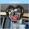 Acrylic 2d Heart Couple Skull Car Pendant For Halloween And Decoration Christmas