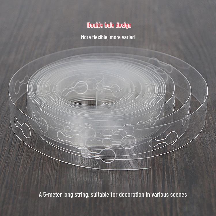 

5-Meter Double/Single-Hole Balloon Chain for Baby Birthday or Wedding Room Decoration