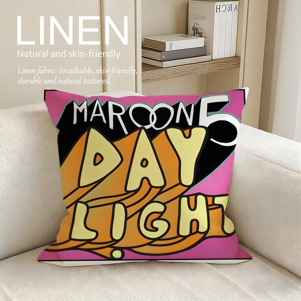 Music Maroon Cushion Cover Pillowcase Set Pcs X X Breathable Washable Sofa Cushion Cover