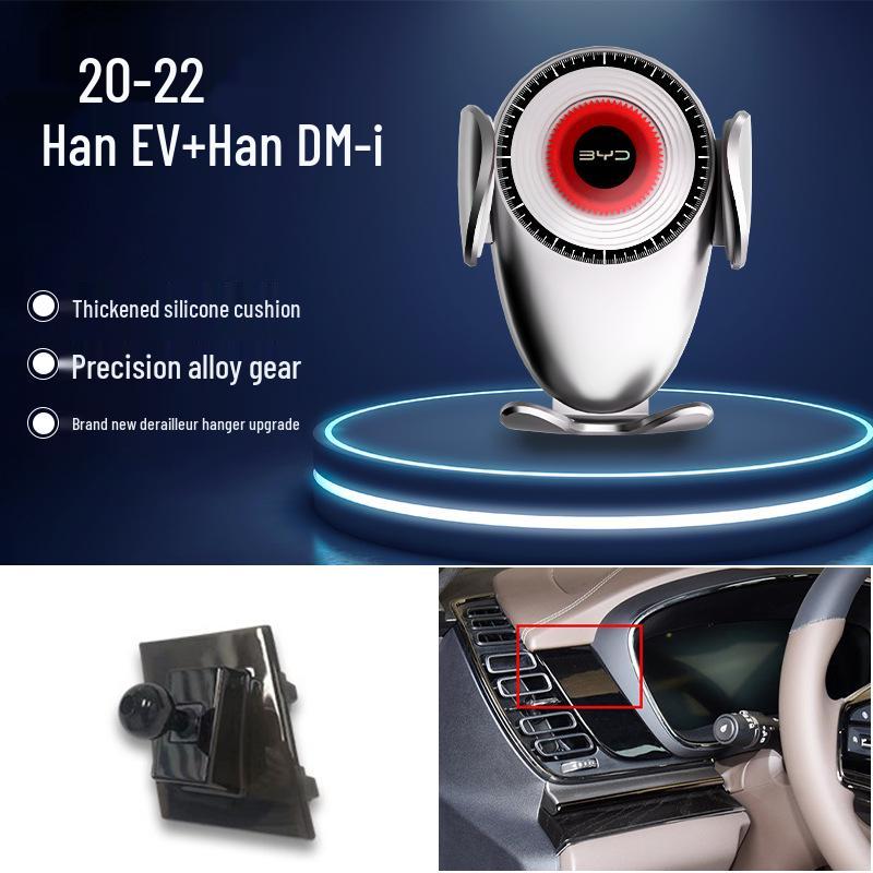 Compatible Gravity Car Phone Holder for BYD S6/S7/Song Pro/Han EV/Qin Navigation Systems