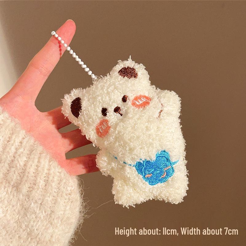 Charmantes Plüschtier-Anhänger: Niedliches Schlüsselanhänger-Ornament & Rucksack-Dekoration für Straßenstand-Aktionen.