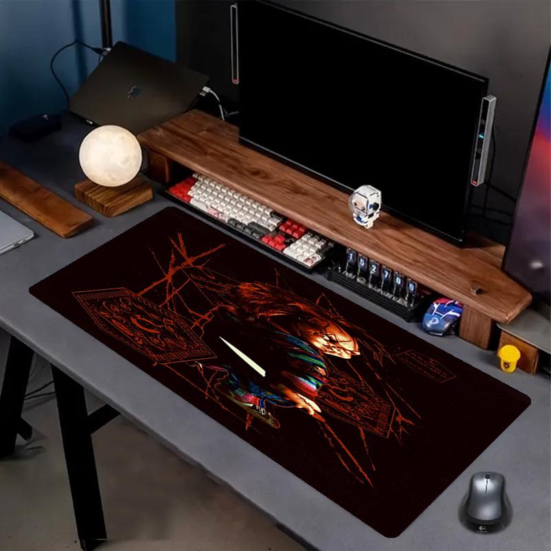 Bride of Chucky Print Mouse Pad, Anti‑Slip Desktop keyboard Mat, for PC Laptop Gaming Working Daily Use, Cool Festival Surprise Gift