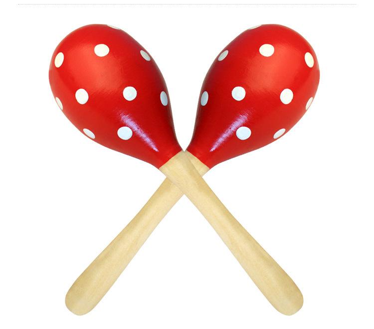 

Деревянная погремушка-марака для младенцев: Раннее слуховое обучение для младенцев 3-10 месяцев