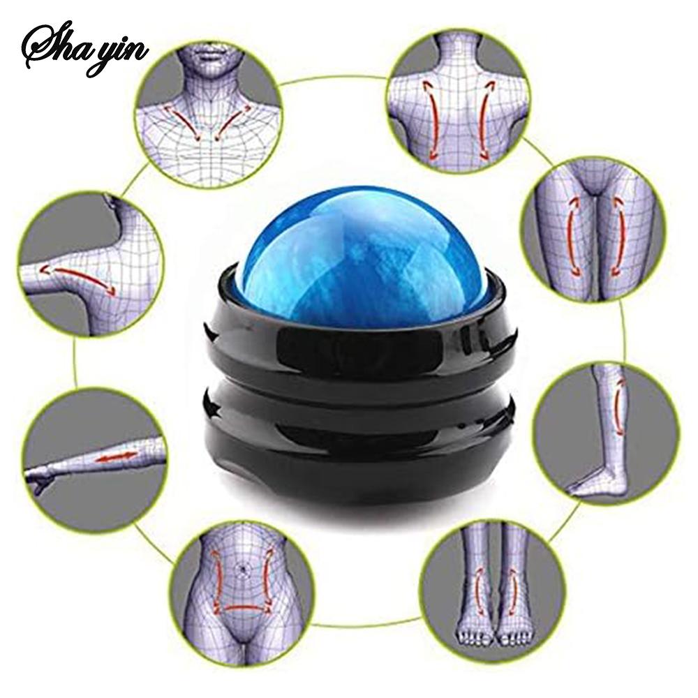 Mini Manual Therapy Body Massager Ball 360 Degree Spin Design Self Massage Tool for Back Shoulders Foot Massage