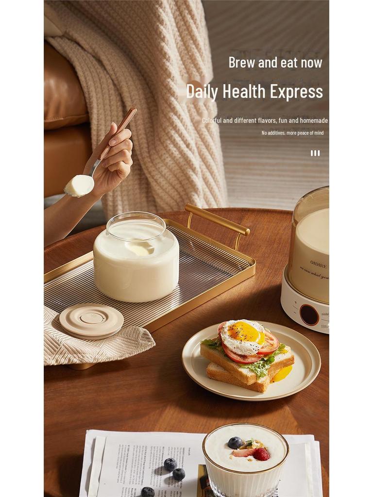 110V Intelligent Glass Yogurt Maker with Multi-Function, Automatic Temp Control, and Fermentation for Homemade Natto