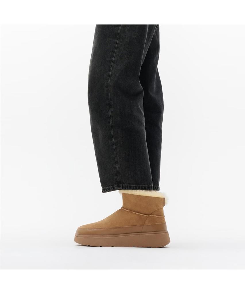 Fitflop [Gen-Ff] Women'S Ultra Mini Double-Faced Shearling Boots - Desert Tan (Ft59K2B27B)