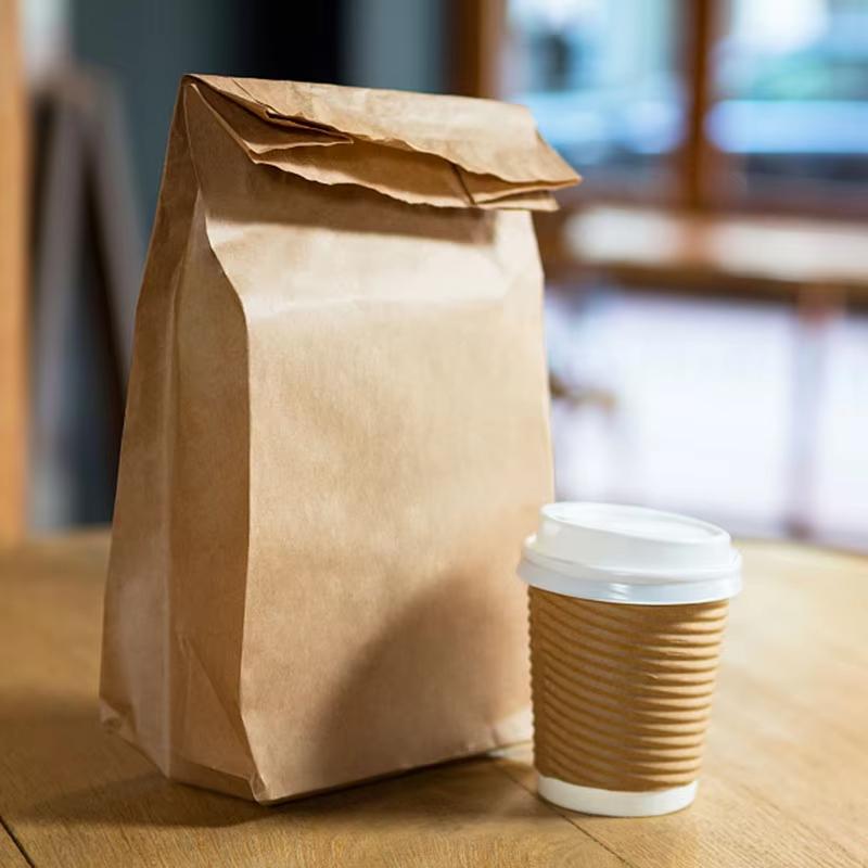 10 Pack Kraft Paper Bags Sturdy Square Bottom Multiple Sizes Reusable Recyclable for Grocery Retail Packaging