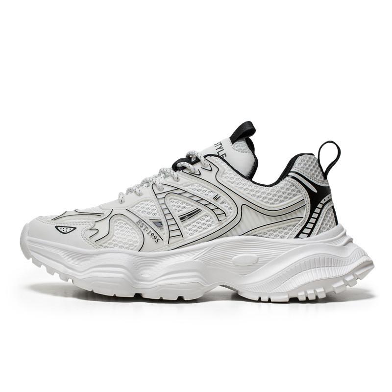 Herrenschuhe 2025 neu Frühling atmungsaktiv lässig vielseitig Sport rutschfest Jugend leicht Trend Plateau Dad-Schuhe