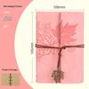 Maple Leaf Retro Loose-Leaf Notebook with Customizable Logo and Skin-Feel Cover
