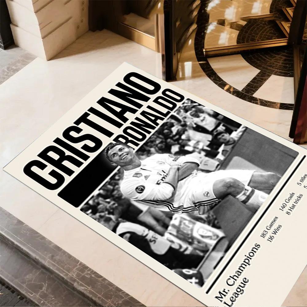 Ronaldo's Celebration Moment Floor Mat Perfect for Dormitory Foyer Study Room Outdoor Antislip Carpet Decorate Offices