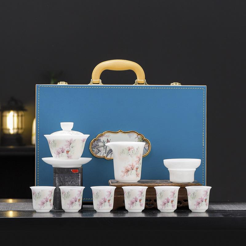 Ceramic ice tea set, high-end gift box, souvenir gift, business company festival event gift gift