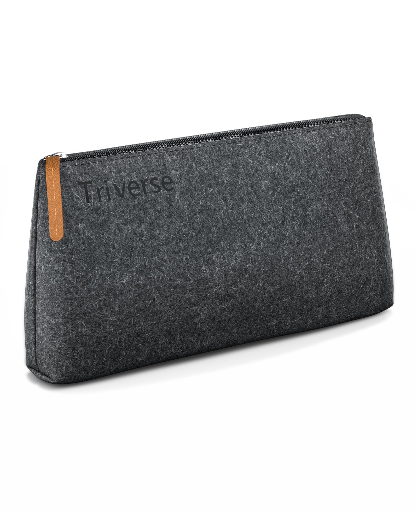 

Lightweight Felt Pouch Simple Design Small Pouch for Elementary School and High School Students & Fade-Resistant Men, Adults, Students, серый