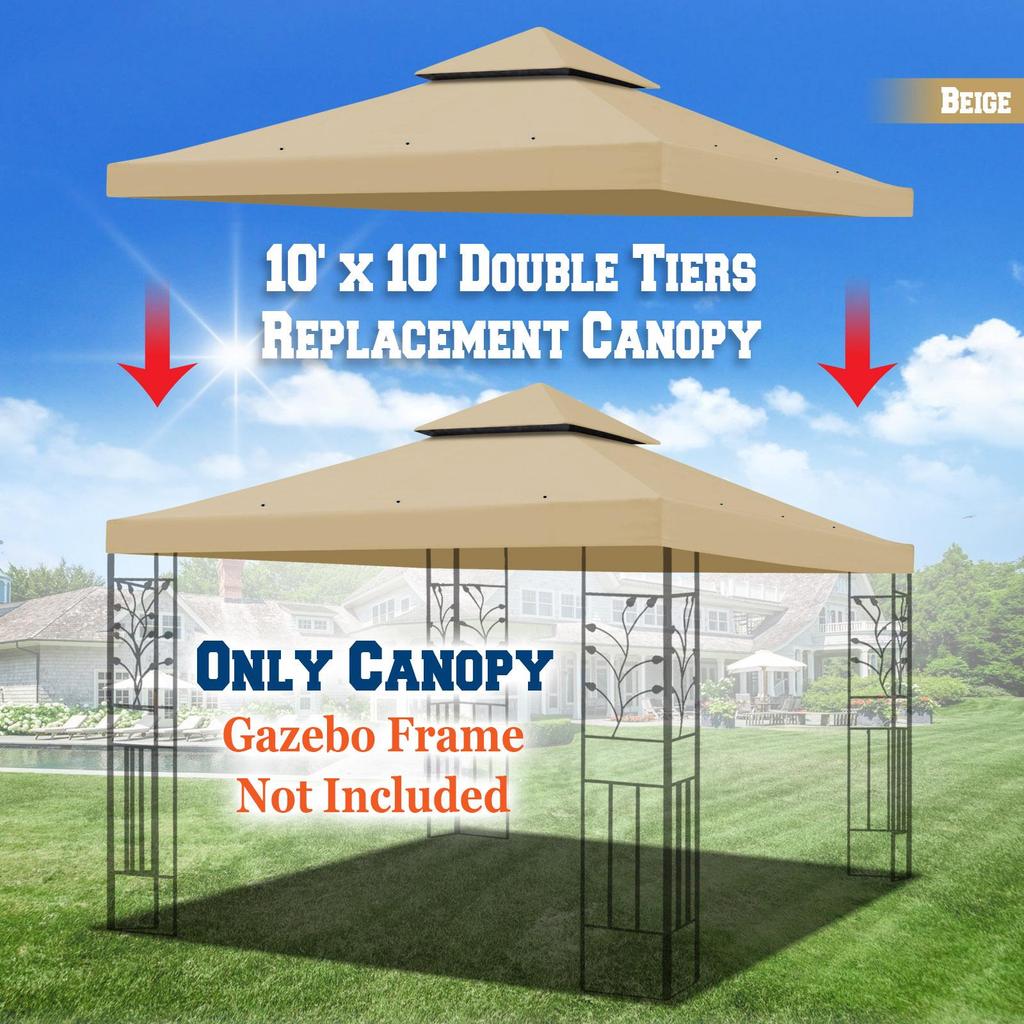 3x3m Double-Layer Polyester Tent Canopy: Thickened Fabric, Folding Sunshade & Water-Resistant Cover