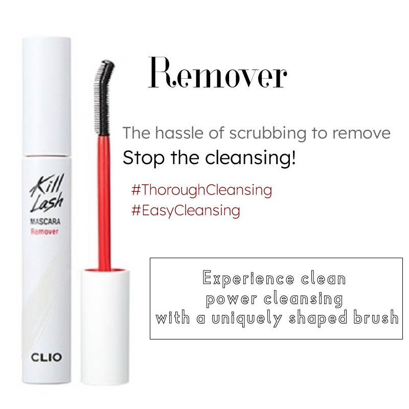 [Clio] Kill Lash Superproof Mascara 7g ( Langanhaltendes Volumen & Volumen-Curling & Scharfer Schwung & Sprungkraft & Entferner 8,5g ) kein Kasten