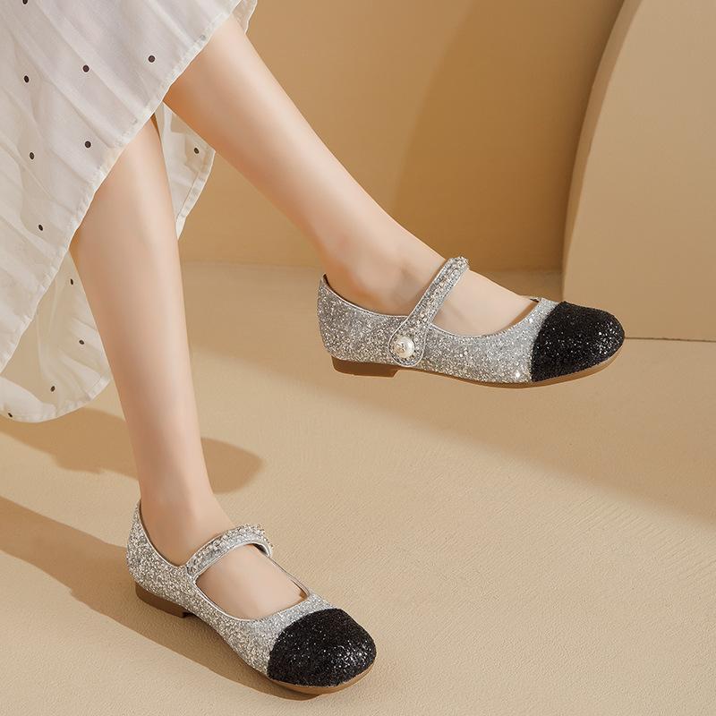 Augustine Mary Jane Shoes Women's 2025 New Summer Evening Wind Temperament Shallow Mouth Single Shoes with Skirt Small Leather Shoes