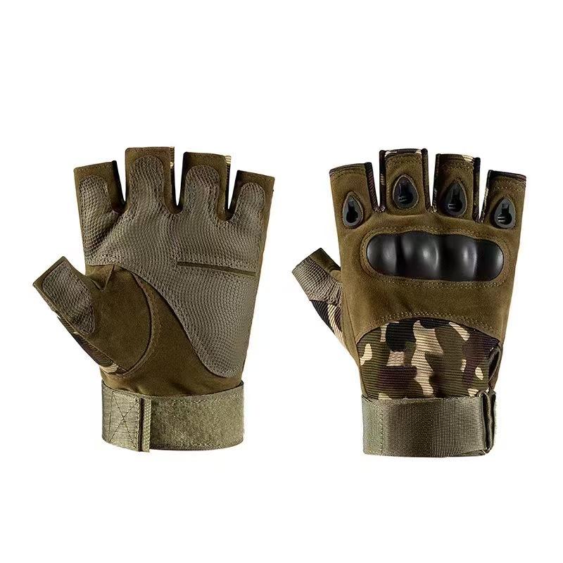 Half-finger Tactical Gloves Men's Outdoor Cycling Sports Anti-slip Wear Mountaineering Fitness Training Wargame