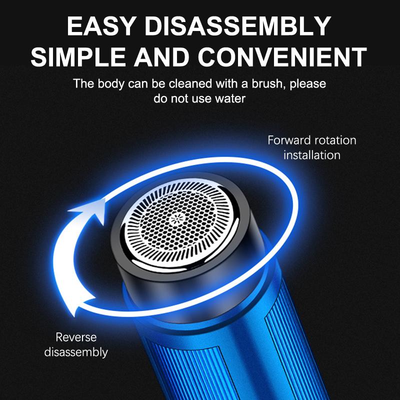 Men Mini Electric Shaver Automatic Razor Trimmer Portable Beard Knife Shaver Rechargeable Razor Travel Car Mini Shaver