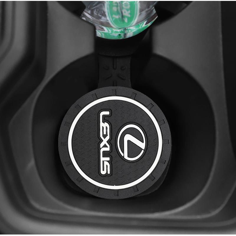 

1/2Pcs Car Water Cup Groove Silicone Pad Auto Accessories For Lexus IS250 IS200 CT200h GS300 LS430 RX450h LX570 IS300 ES300h