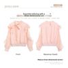 Women's Chiffon Blouse 2026 Spring and Autumn New Fashionable Tie-Neck Ruffle Trim Thin Gentle Style Shirt
