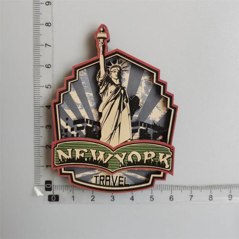 Norvegia IBIZA Barcelona Spania New York Seattle SUA Arabia Saudită Dubai Barcelona magnet de frigider din lemn decorare casă cadouri pentru prieteni