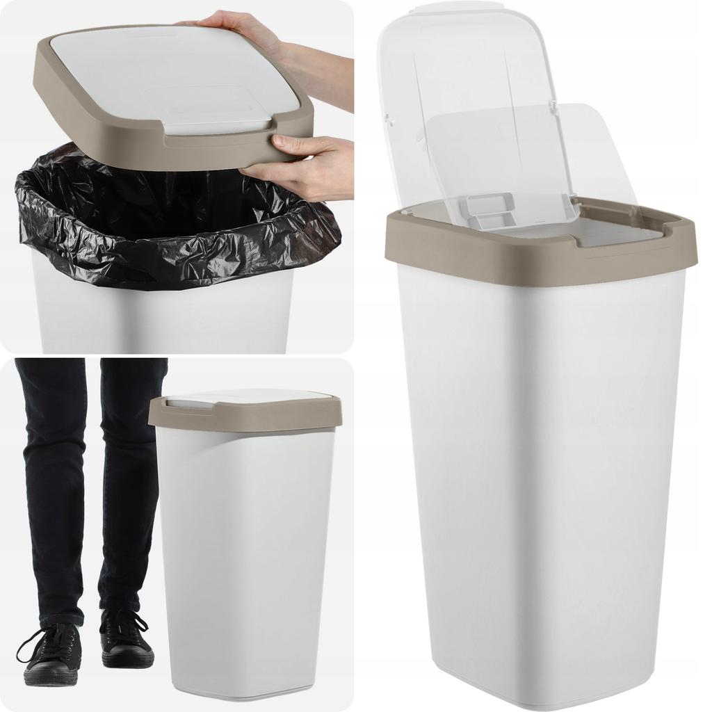 KADAX Trash Can 25L Container for Waste Segregation Bucket Dustbin