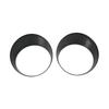 Front Light Headlight Bezels Trim Cover ert Eyes for 2018+ Jeep Wrangler JL Fog Lights Lamps Eyelid Eyebrow Strip Cover Trim