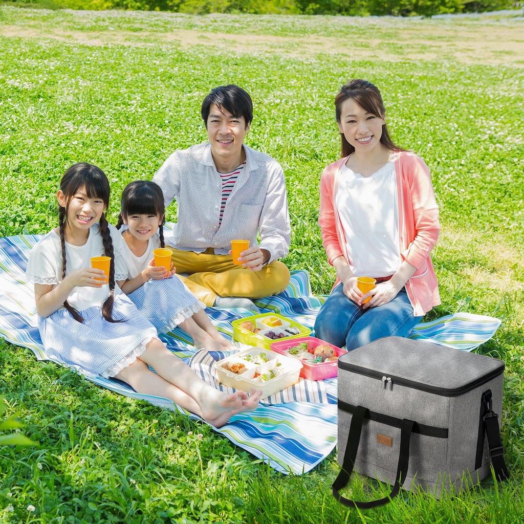 Lifewit Large Capacity 30L Cooler, Insulated Bag, Soft Foldable Cooler, 4-Layer Insulation, Handheld or Shoulder Carry, Perfect for Camping, Outdoor