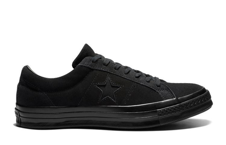 One Star Converse Low 'Triple Black' 162950C